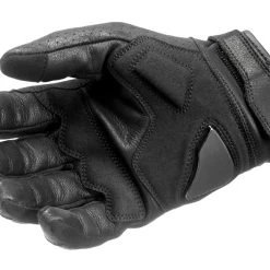 Pando Moto Onyx Leather Gloves -taylormade shop pando moto onyx black01 leather gloves 1