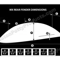 Preston Petty MX Rear Fender -taylormade shop preston petty mx rear fender 13