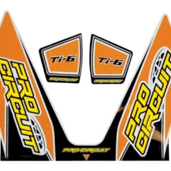 Pro Circuit Replacement Muffler Stickers -taylormade shop pro circuit decal ti6 orange