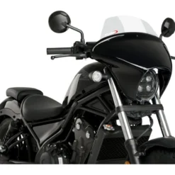 Puig Batwing SML Fairing Honda Rebel 500 2020-2023 Smoke/Gloss Black / Touring [Previously Installed] -taylormade shop puig batwing sml fairing honda rebel50020202023 smoke gloss black touring previously installed smoke gloss black 1