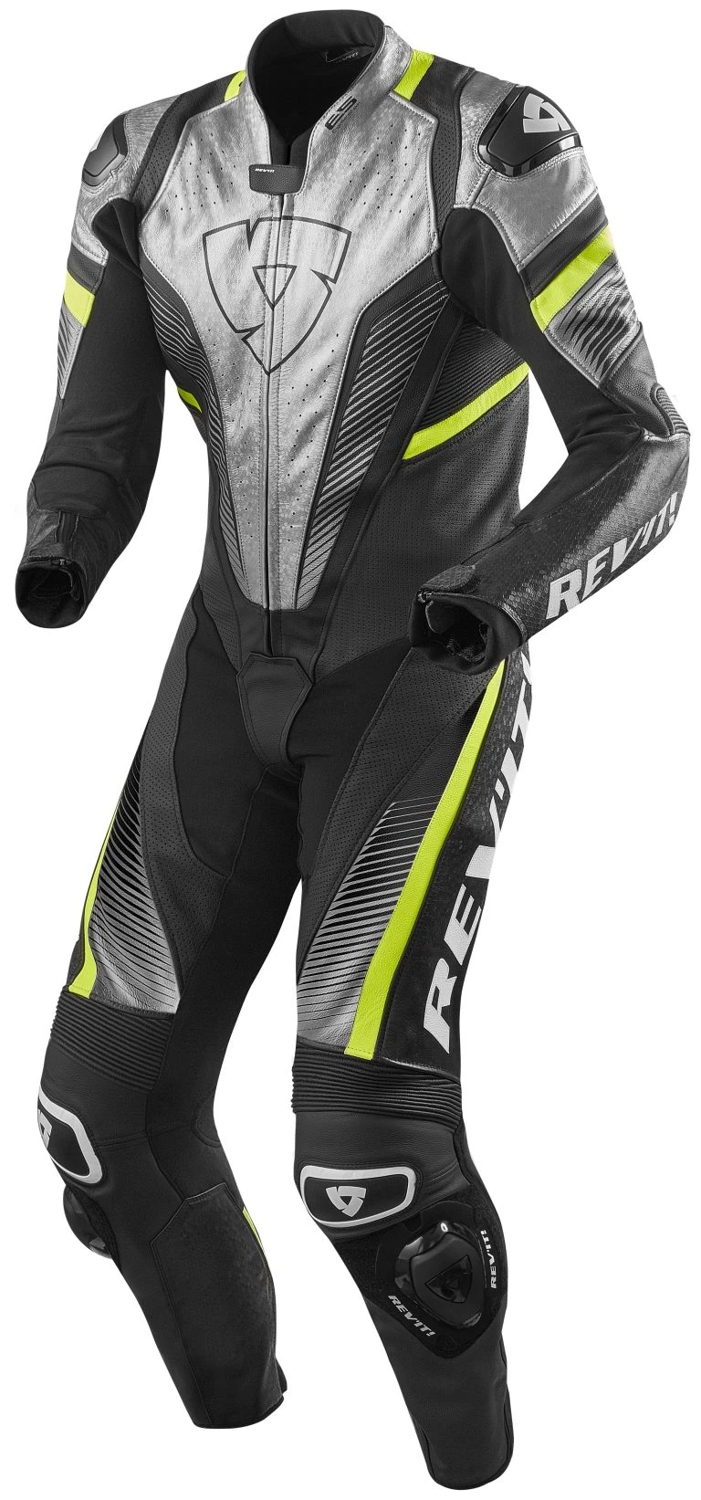 REV'IT! Spitfire Race Suit Silver/Neon Yellow / 50 [Blemished - Very Good]