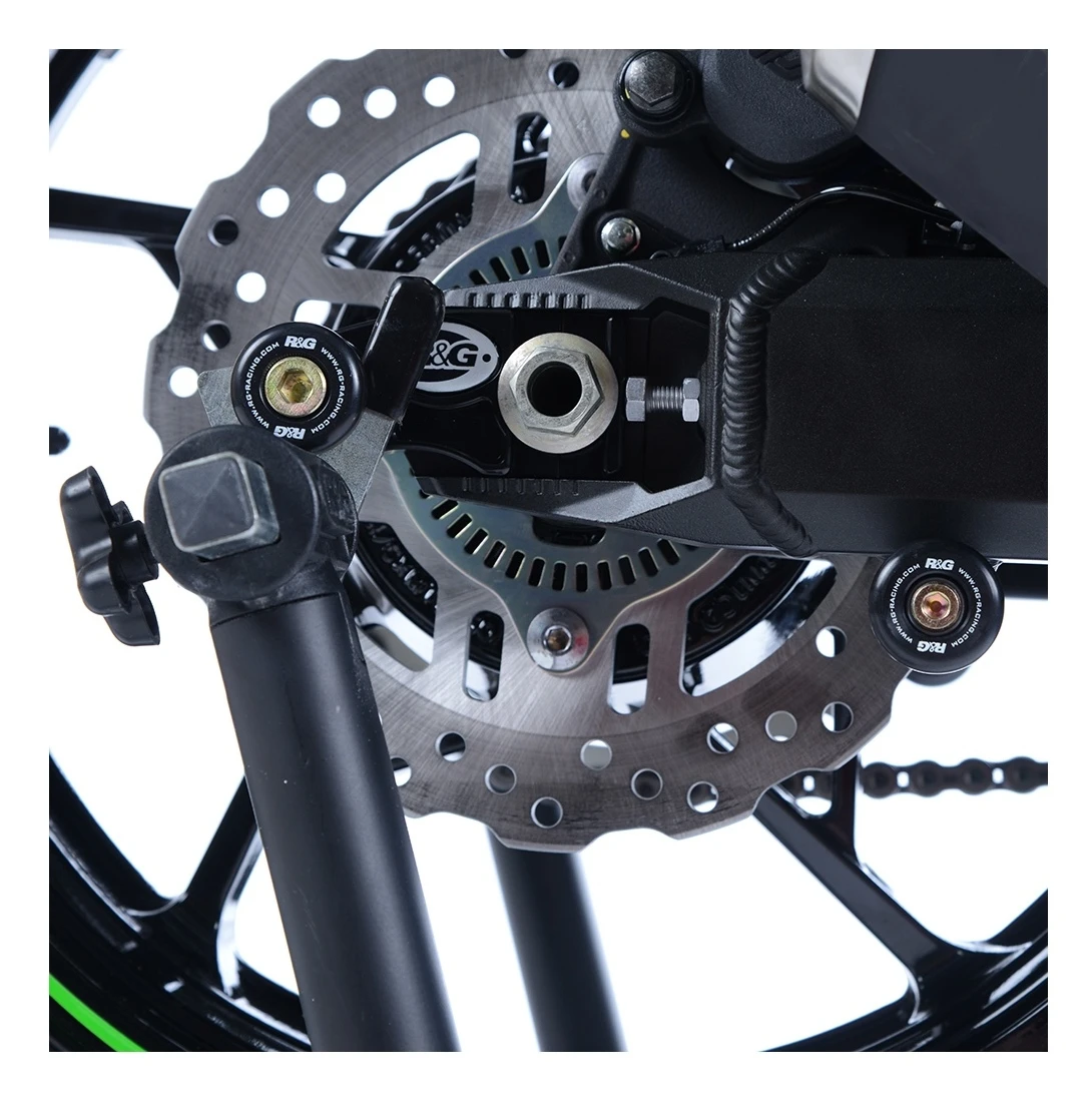 R&G Racing Offset Rear Spool Sliders Kawasaki Z900 2017-2022 Black [Open Box] - Image 2