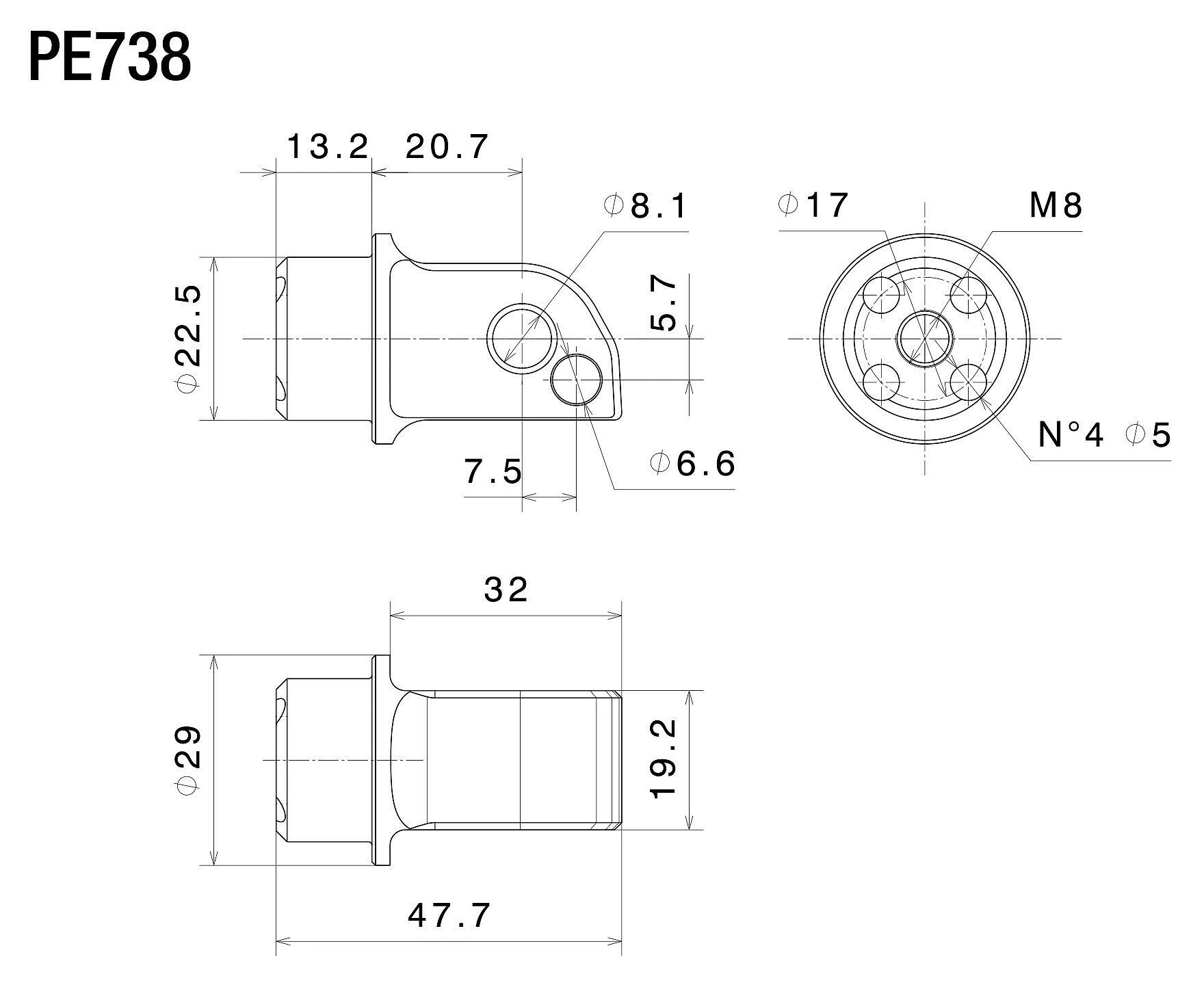 Rizoma Rider Peg Mounting Kit For Harley Pan America 2021-2023 4 Rizoma Rider Peg Mounting Kit For Harley Pan America 2021-2023 - Image 2
