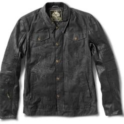 RSD Apparel Roland Sands Johnny Jacket -taylormade shop roland sands johnny txt jkt blk black 2 scaled
