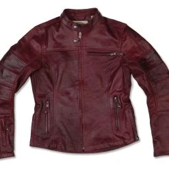 RSD Apparel Roland Sands Maven CE Womens Leather Jacket -taylormade shop roland sands maven ce womens leather jacket oxblood 1