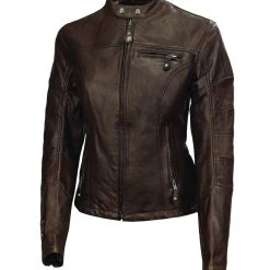 RSD Apparel Roland Sands Maven CE Womens Leather Jacket -taylormade shop roland sands maven ce womens leather jacket tobacco