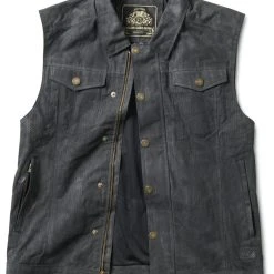 RSD Apparel Roland Sands Ramone Perforated Vest -taylormade shop roland sands ramone perforated vest black 2 scaled