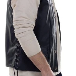 Schott Genuine Pebbled Biker Vest -taylormade shop schott genuine pebbled biker vest black 8