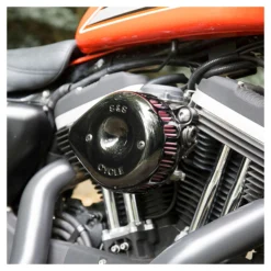 S&S Cycle Mini Teardrop Stealth Air Cleaner Cover -taylormade shop ss mini teardrop stealth air cleaner cover black 4