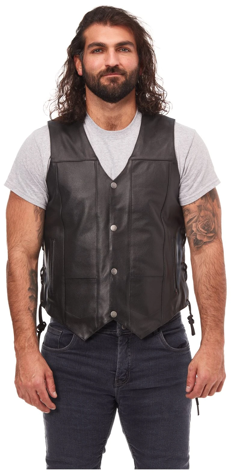 Street & Steel 2nd Amendment 2 Leather Vest 5 Street & Steel 2nd Amendment 2 Leather Vest - Image 3