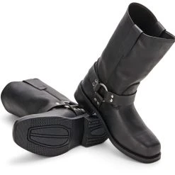 Street & Steel Square Toe Boots -taylormade shop street steel square toe boots black 1 scaled