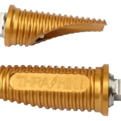 Thrashin Supply Co. Thrashin Supply Canyon Passenger Foot Pegs For Harley Softail 2018-2023 -taylormade shop thrashin supply canyon foot pegs for harley 3