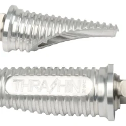 Thrashin Supply Co. Thrashin Supply Canyon Passenger Foot Pegs For Harley Softail 2018-2023 -taylormade shop thrashin supply canyon foot pegs for harley 6