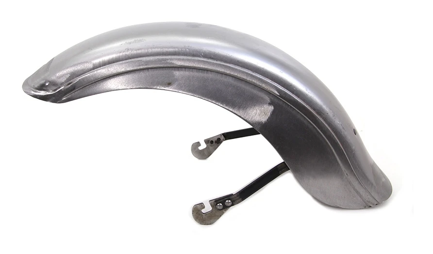 V-Twin Mfg. Raw Spring Fork Front Fender For Harley 1936-1957 - Image 2