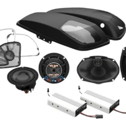 Wild Boar Audio Wild Boar By Hogtunes Front Speakers, Lids, & 400 Watt Amp Kit For Harley Road Glide 2014-2023
