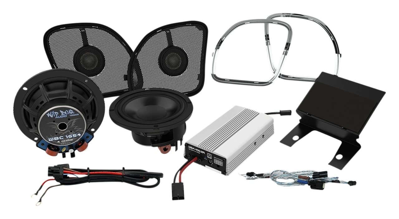 Wild Boar By Hogtunes 6.5" Speakers & 400 Watt Amp Kit For Harley Road Glide 2015-2023