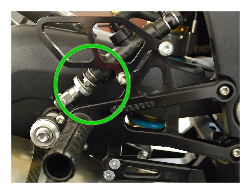 Woodcraft Brake Pedal Return Spring Suzuki GSXR 1000 / Kawasaki ZX10R - Image 2