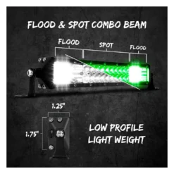XKGlow 2-in-1 Green / White Light Bar 10 XKGlow 2-in-1 Green / White Light Bar -taylormade shop xkglow2in1 green white light bar
