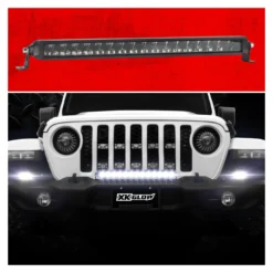 XKGlow Razor Auxiliary High Beam SAE Light Bar -taylormade shop xkglow razor auxiliary high beam sae light bar 6