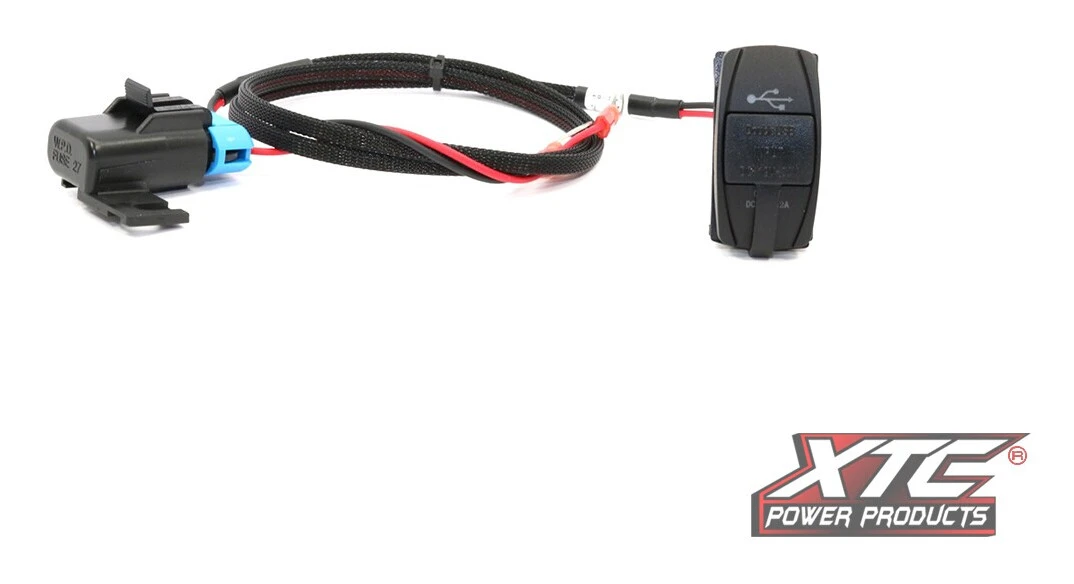 XTC Power Products Power Adapter Dual USB Power Port Polaris RZR XP 3 XTC Power Products Power Adapter Dual USB Power Port Polaris RZR XP